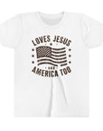 Loves Jesus & America Too Youth Tee