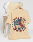 Loves Jesus & America Too Women's Tee