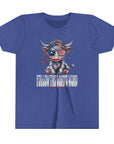 Patriotic Highland Cow Youth Tee