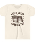 Loves Jesus & America Too Youth Tee