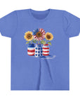 Patriotic Sunflowers Youth Tee