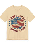 Loves Jesus & America Too Women's Tee