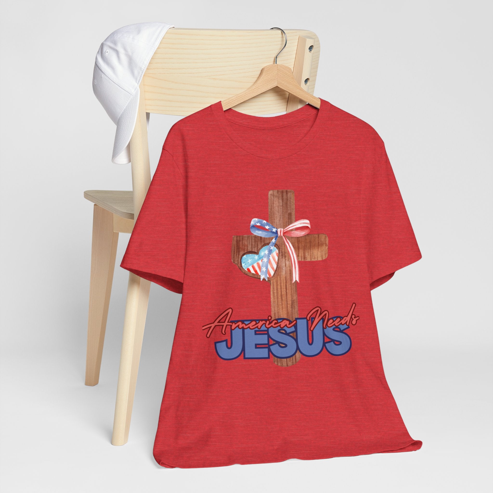 America Needs Jesus Women&#39;s Tee