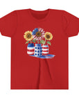 Patriotic Sunflowers Youth Tee