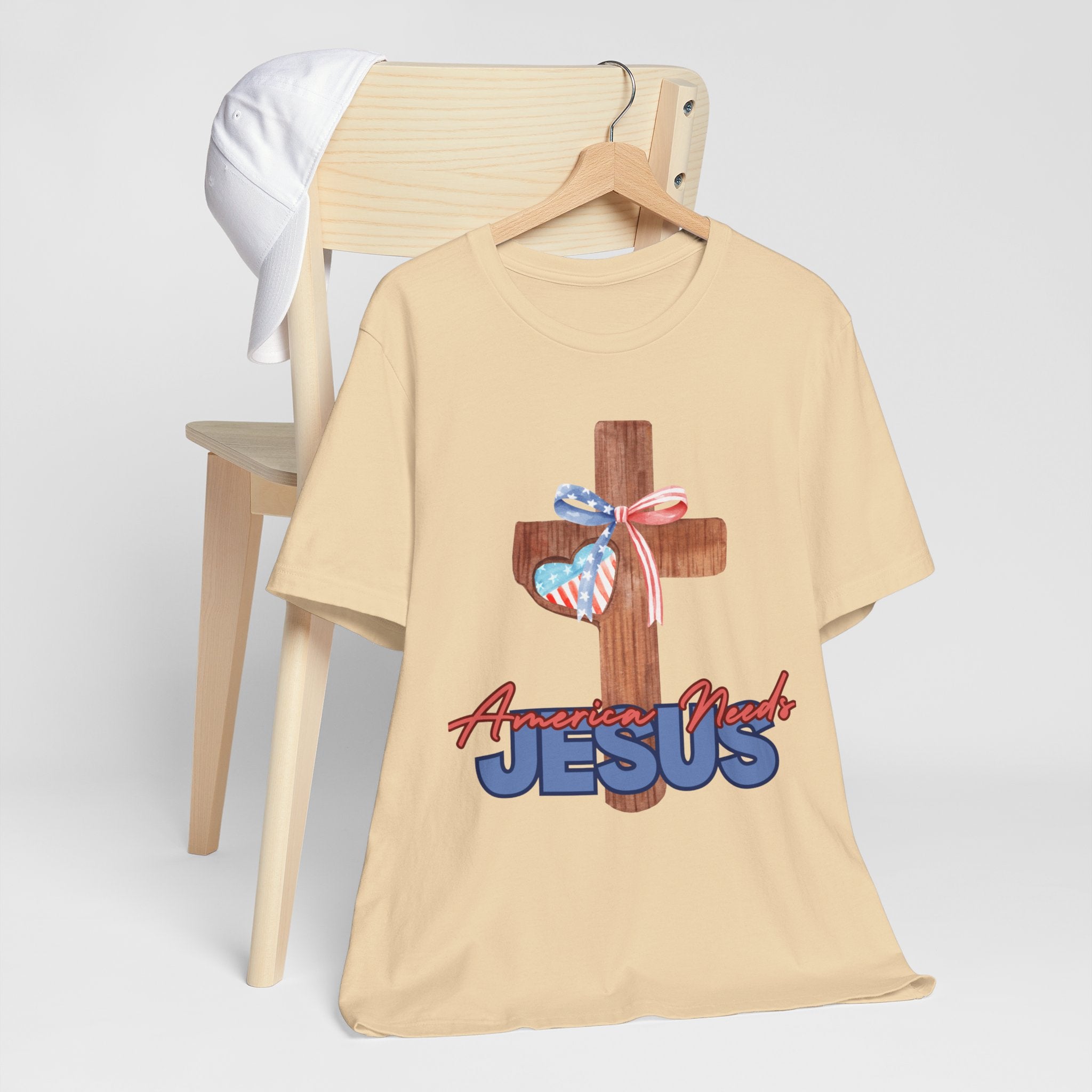 America Needs Jesus Women&#39;s Tee