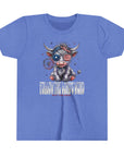 Patriotic Highland Cow Youth Tee