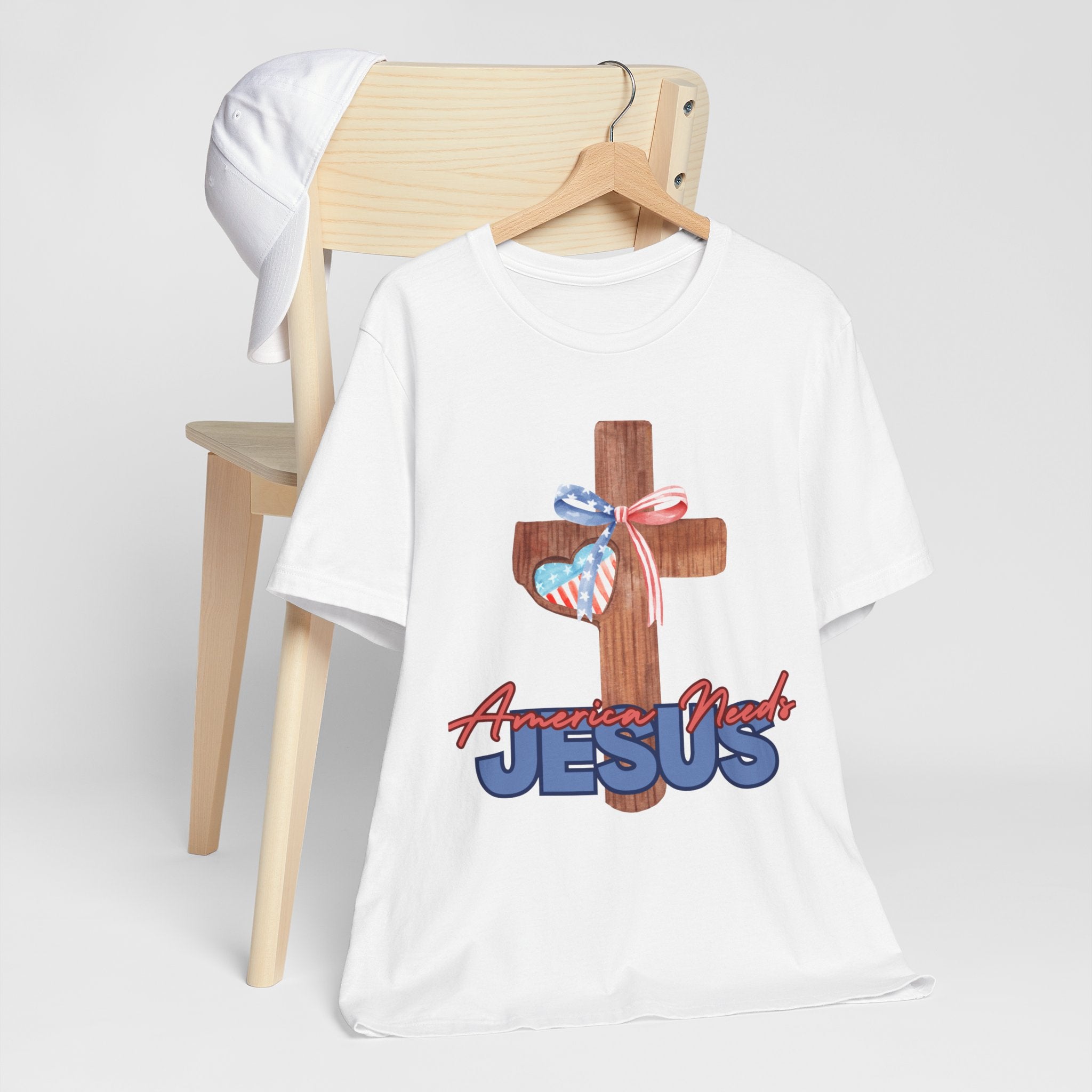 America Needs Jesus Women&#39;s Tee