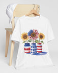 Patriotic Sunflowers Women's Tee