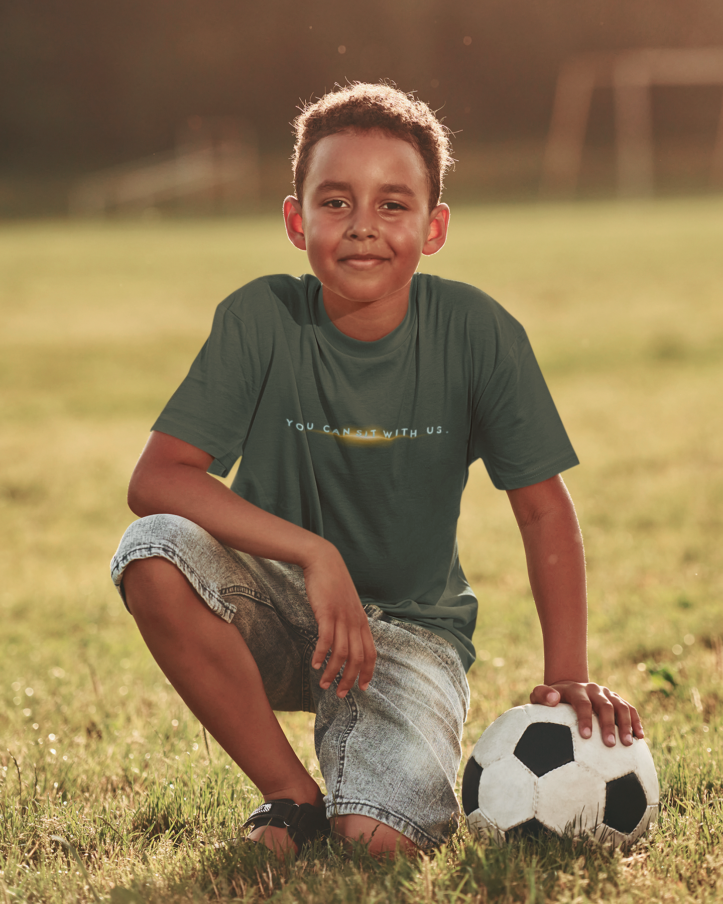 YOU CAN SIT WITH US Youth Boy Short Sleeve Tee